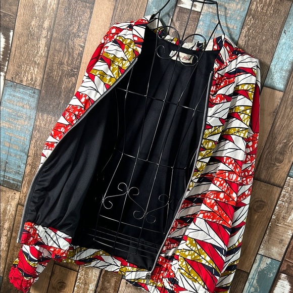 Grass-fields 2XL rayon Colorful Patterned Jacket - Picture 14 of 16